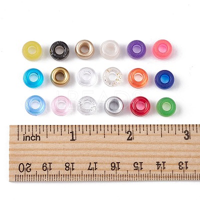 540Pcs 18 Colors Plastic Beads KY-FS0001-13-1