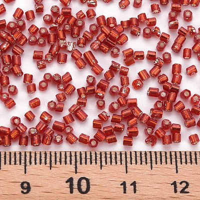 Glass Bugle Beads SEED-S032-08A-25-1