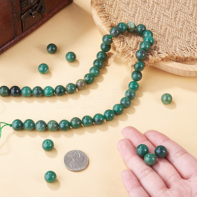 1Strand Natural African Jade Beads Strands G-TA0003-50A-1