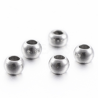 Tarnish Resistant 304 Stainless Steel Beads STAS-H394-08P-1
