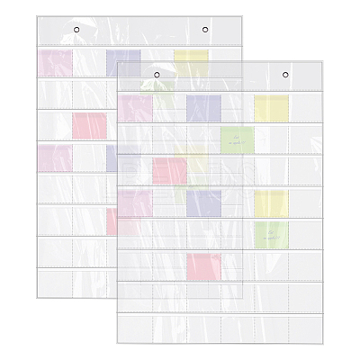 48 Grids PVC Badge Storage Rolls ABAG-WH0046-88-1