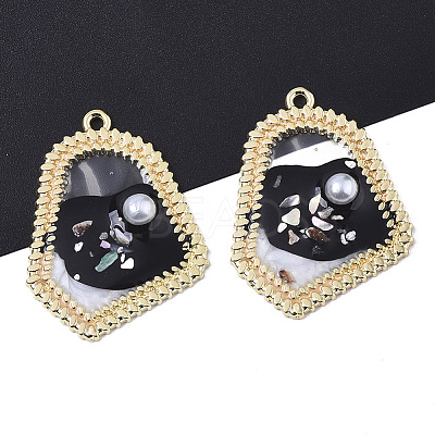 Epoxy Resin Pendants RESI-S381-08A-1