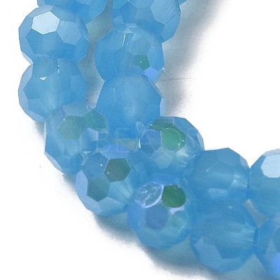 Imitation Jade Glass Beads Strands EGLA-A035-J4mm-L07-1