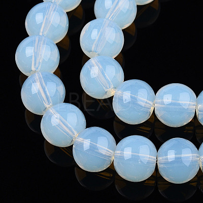 Transparent Glass Beads Strands GLAA-T032-T8mm-14-1