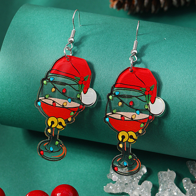 Acrylic Christmas Series Dangle Earrings ZV2317-4-1