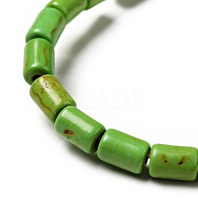 Synthetic Turquoise Beads Strands X-TURQ-G120-4x6mm-08-1