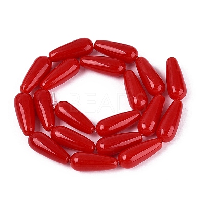 Opaque Glass Beads Strands X-GLAA-Q113-03A-C02-1