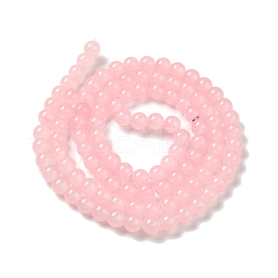 Baking Paint Imitation Jade Glass Round Bead Strands X1-DGLA-Q021-8mm-26-1