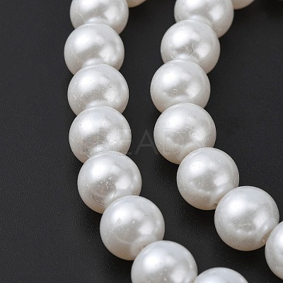 Glass Pearl Beads Strands X-HY-10D-B01-1-1