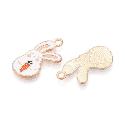 Alloy and Enamel Pendants PALLOY-T092-58-1