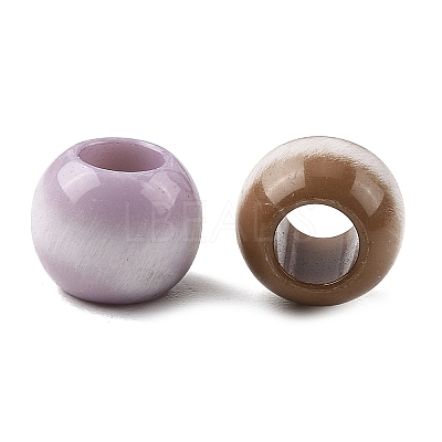 Opaque Acrylic European Beads OACR-Z036-05A-01-1