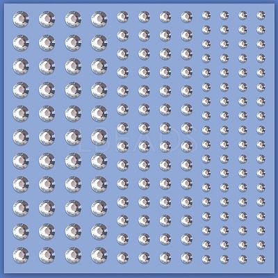 Acrylic Rhinestone Facial Stickers LS-PW-WG72147-01-1