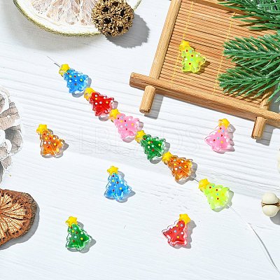 12Pcs 6 Colors Glass Enamel Beads LAMP-CJ0002-67-1