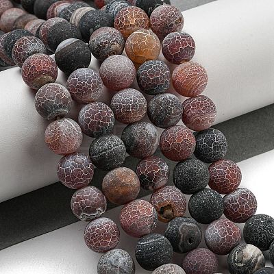 Natural Weathered Agate Beads Strands G-P538-A01-1