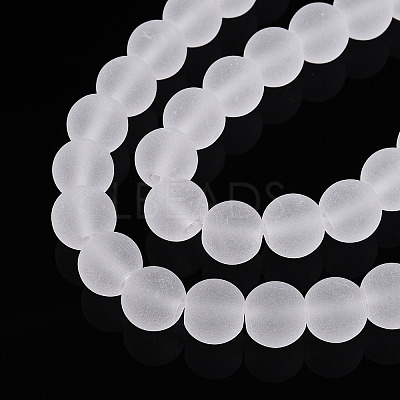 Transparent Glass Beads Strands GLAA-T032-T8mm-MD13-1