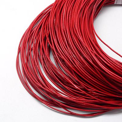 Spray Painted Cowhide Leather Cords WL-R001-2.0mm-15-1