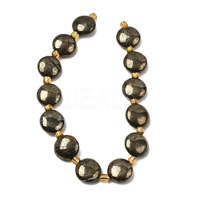 Natural Pyrite Beads Strands X-G-Z131-H01-01-1