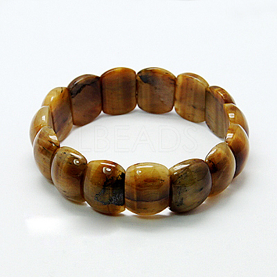 Tiger Eye Stretch Bracelets BJEW-G142-M-1