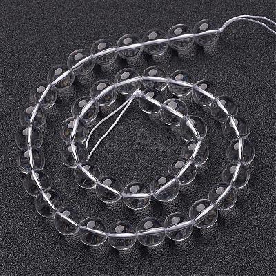 Synthetic Quartz Crystal Beads Strands GSR10mmA039-1-1