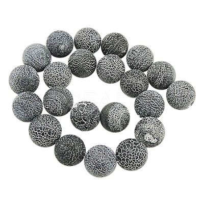 Natural Crackle Agate Beads Strands G-G055-4mm-10-1