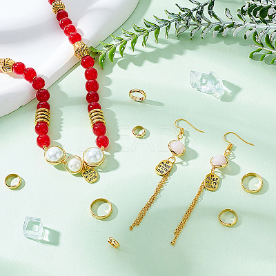 40Pcs 4 Style Brass Bead Frame KK-PH0005-06-1