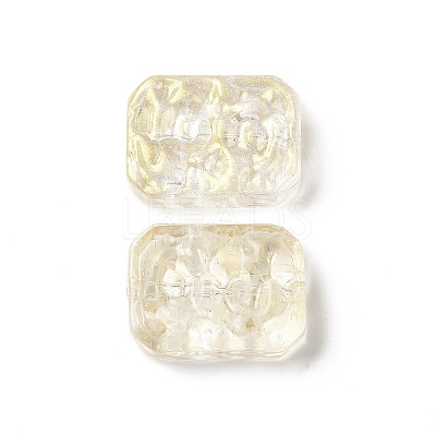 Transparent Spray Painted Glass Beads GLAA-I050-08A-1