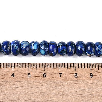 Dyed Synthetic Imperial Jasper Beads Strands G-P529-E01-A08-1