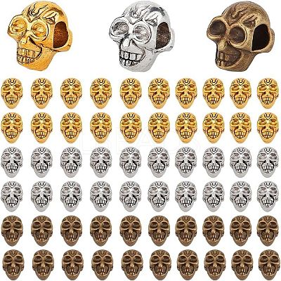 60Pcs 3 Colors Alloy European Beads FIND-PH0021-84-1