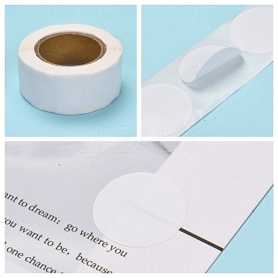 Self-Adhesive Blank Paper Gift Tag Stickers DIY-G013-I06-1