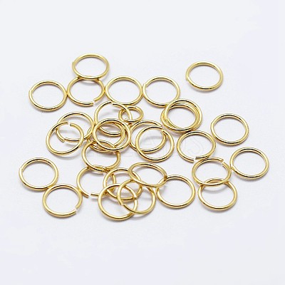 925 Sterling Silver Saw Cut Open Jump Rings STER-F036-02G-1x8mm-1