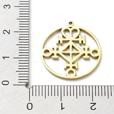 304 Stainless Steel Pendants LS-STAS-D036-09G-1