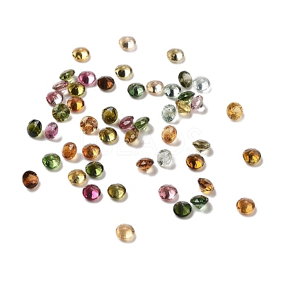 Faceted Natural Multicolor Tourmaline Cabochons G-I295-05C-02A-1