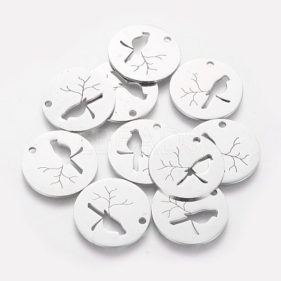 Non-Tarnish 304 Stainless Steel Pendants STAS-Q201-T403-1