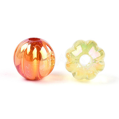 UV Plating Transparent Acrylic Beads OACR-N153-03-1