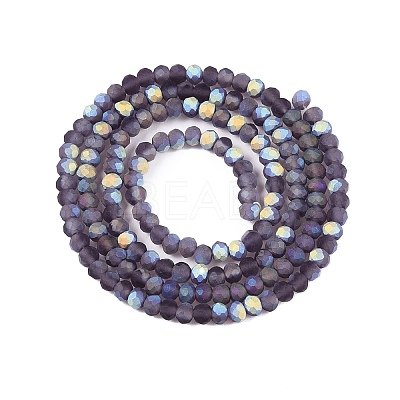 Transparent Glass Beads Strands EGLA-A044-T2mm-MB15-1