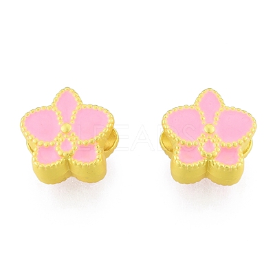Alloy Enamel European Beads FIND-G035-34MG-1
