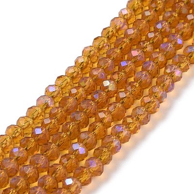 Electroplate Glass Beads Strands X1-EGLA-A034-T4mm-L01-1