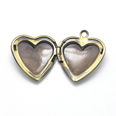 Brass Locket Pendants KK-F717-43AB-NR-1