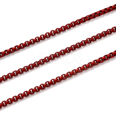 Spray Painted Brass Box Chains CHC-L039-45C-1
