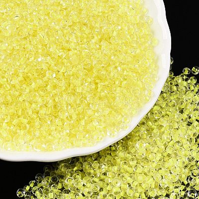 8/0 Inside Colours Transparent Glass Seed Beads X1-SEED-T007-06C-1