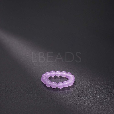 Natural Jade Stretchy Finger Rings FS-WG01730-40-1