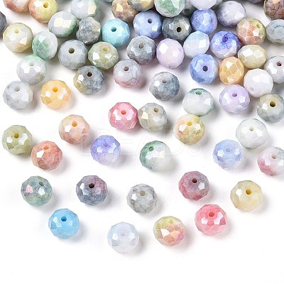 150Pcs Faceted Electroplated Glass Beads Strands GLAA-YW0003-38-10mm-1