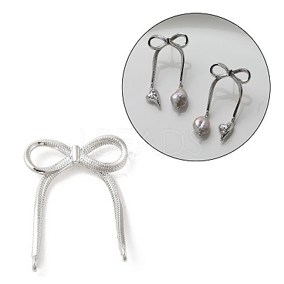 Brass Stud Earring Finding KK-U061-14B-P-1