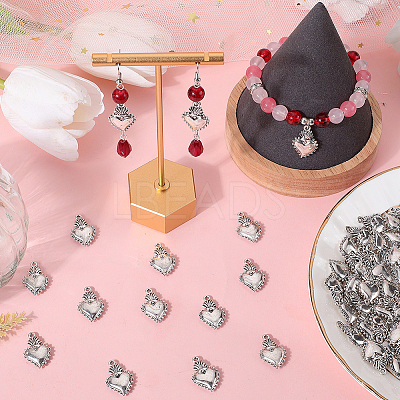 80Pcs Tibetan Style Alloy Pendants FIND-SC0007-74-1