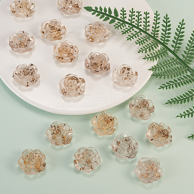 Translucent Resin Cabochons RESI-CJ0004-05B-1