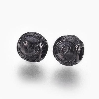 316 Surgical Stainless Steel European Beads STAS-P212-18B-05-1