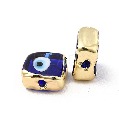 Brass Enamel Beads KK-F842-02F-1