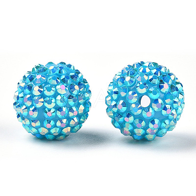 AB-Color Resin Rhinestone Beads RESI-S315-18x20-20-1