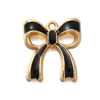 Rack Plating Alloy Enamel Pendants ENAM-S021-04G-F-1