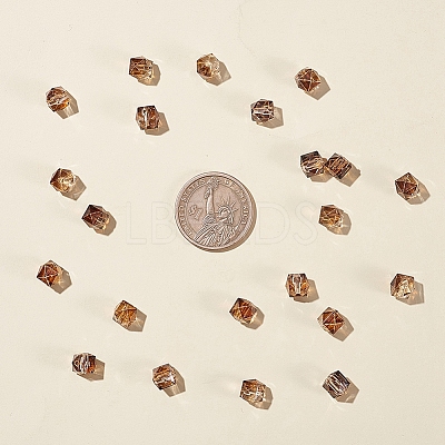 Two Tone Transparent Spray Painted Acrylic Bead LS-X-ACRP-T005-26A-1
